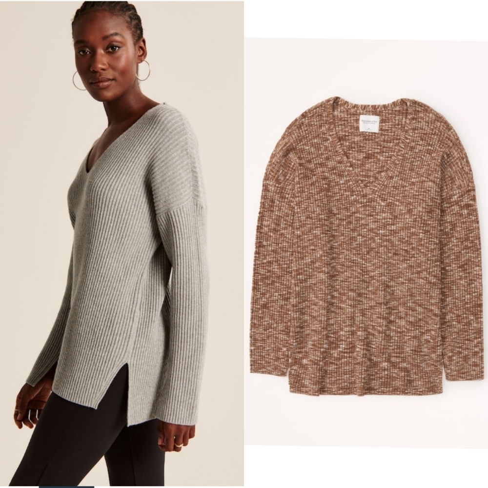 A&F Viscose blend v-neck